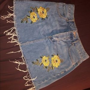 Forever21 blue jean skirt